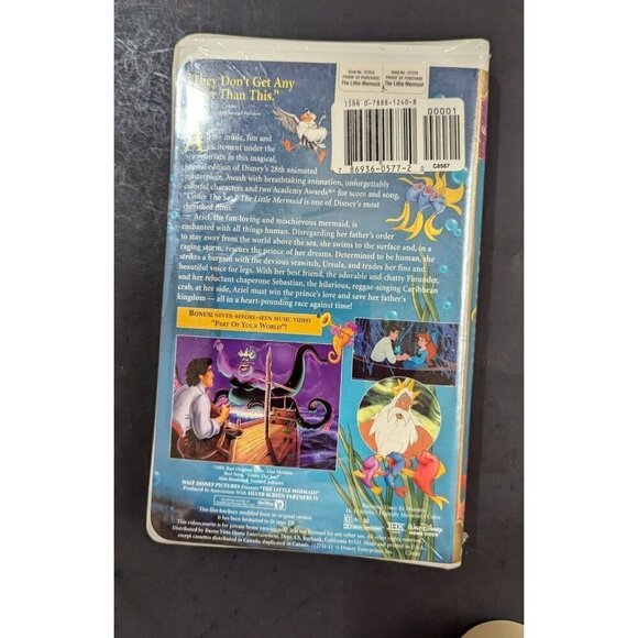 Disney's The Little Mermaid VHS Tape - Fully Restored Special Edition sealed - Picture 2 of 7